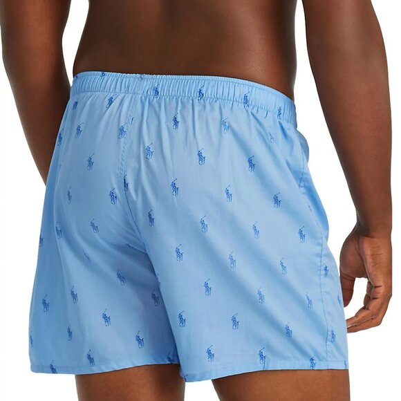 Brand New with Tags -Men's Polo Ralph Lauren Allover Pony Boxer Blue/Pink Medium - Picture 7 of 10